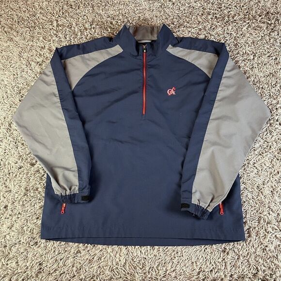 Footjoy Quarter Zip Sweater Mens Extra Large XL Blue Golf Stretch Pullover Logo - Picture 4 of 16